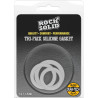 RockSolid by Doc Johnson Lot de 3 Cockrings Tri-Pack Gasket Transparents